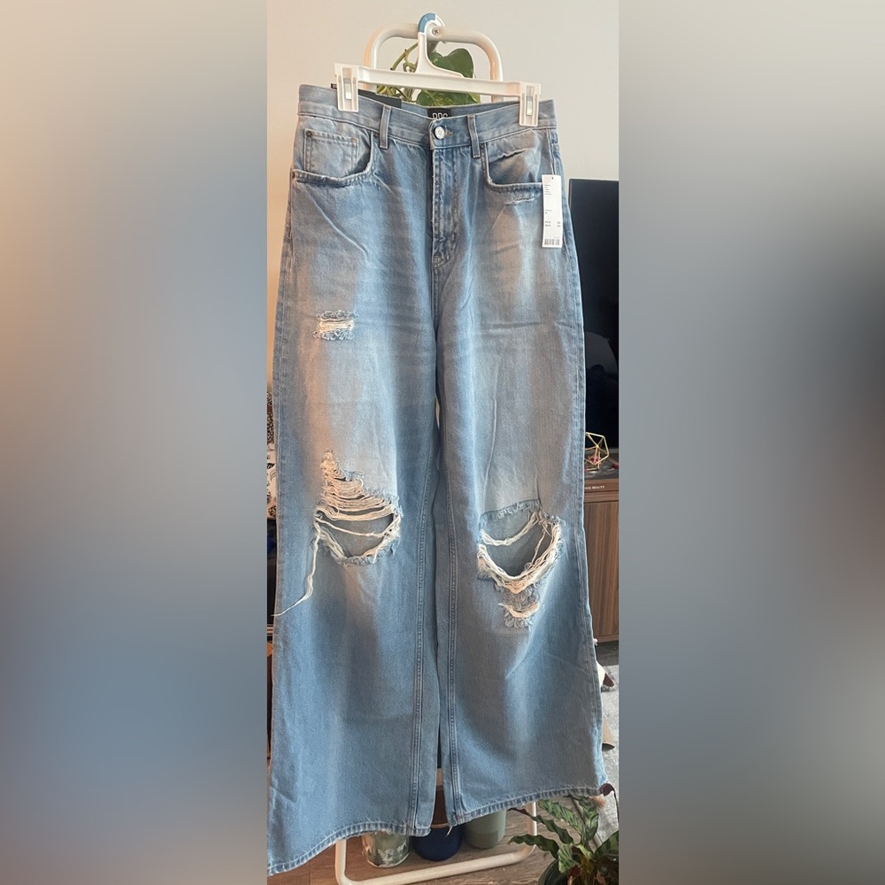Urban Outfitters Blue Flare Wide Leg Jeans